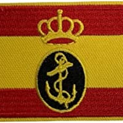 Parche Bandera de España con Emblema de la Armada Española