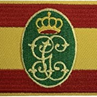 Parche Bandera de España Guardia Civil Cifra en Escudo 8x5cm