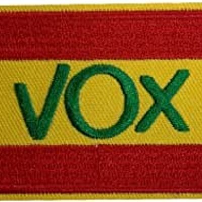 Parche Bandera de España VOX 8x5 cm