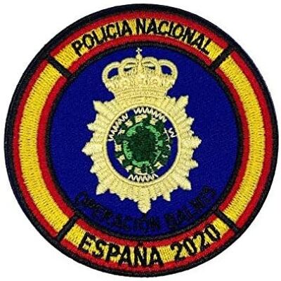 Parche bordado de la Operación Balmis 2020-Policía Nacional