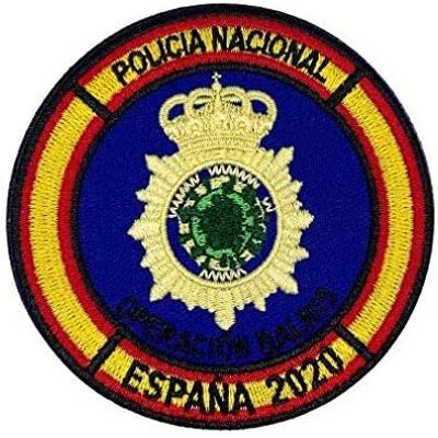 Parche bordado de la Operación Balmis 2020-Policía Nacional
