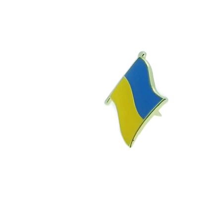 Pin de Solapa Bandera de Mastil Ucrania 16x15mm