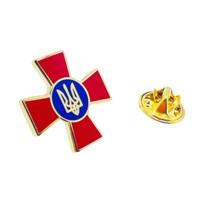 Pin de solapa cruz roja emblema de ucrania 20mm