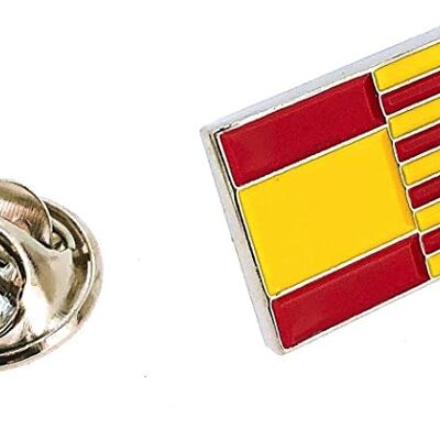 Pin de solapa de la Bandera Cataluña y España