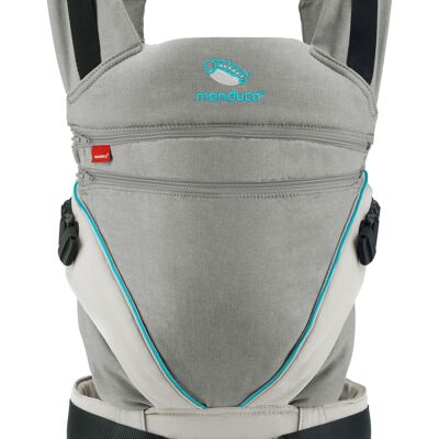 Mochila portabebés Manduca XT - Gris/Turquesa