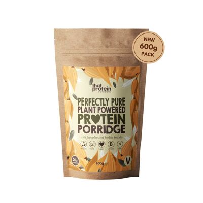 Porridge proteico puro e biologico con polvere proteica di semi di zucca (GF,V)