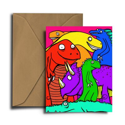 Dinosaurs Greeting Card