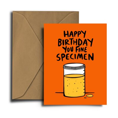 Fine Wee Specimen Birthday Card