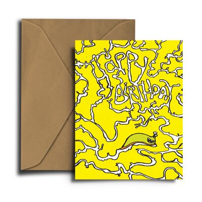 Slug Slime Birthday Card