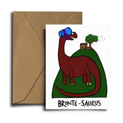 Bronte-Saurus Greeting Card