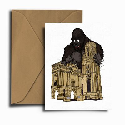 Alfred The Gorilla Vs Bristol City Museum Greeting Card