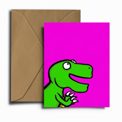 Happy Dinosaur Greeting Card