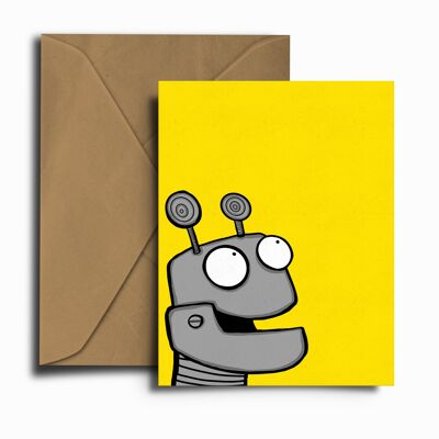 Happy Robot Greeting Card