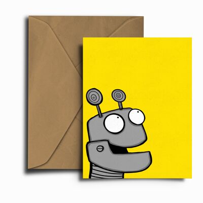 Happy Robot Greeting Card