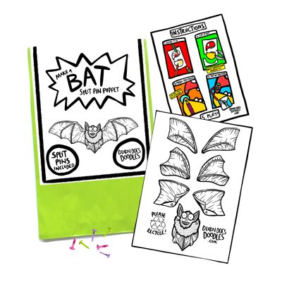 Bat Split Pin Puppet Pack