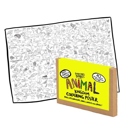 Animal Kingdom Colouring Poster