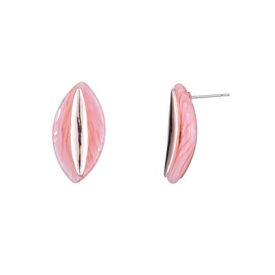 Pink Furukawa stud earring