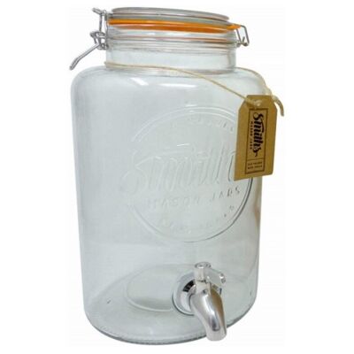 5 Litre Drinks Dispenser with Steel Spigot, Wire mesh (to Stop blockages) and Gift tag, It’s The Ultimate Drinks Cooler