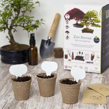 CULTIVEA Premium Bonsai Kit Ready to Grow - Garden and decorate - Maintenance of your bonsai and natural plants - Wire, Fertilizer, Tools, Round Scissors, Small Bonsai Scissors - Original Gift Idea 4