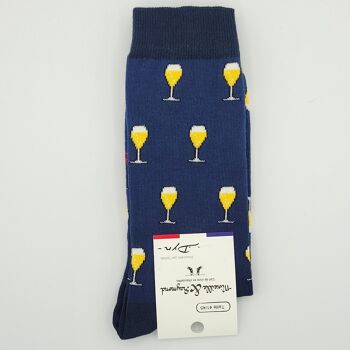 Chaussettes Une petite coupe ? - bleu nuit 2