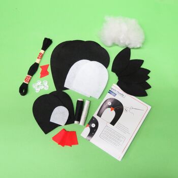 Penguin Family Craft Kit - Buttonbag - Créez vos propres objets artisanaux pour enfants 3