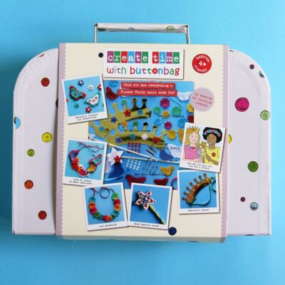 Flower Fairy Craft Kit - Buttonbag - Créez vos propres objets artisanaux pour enfants