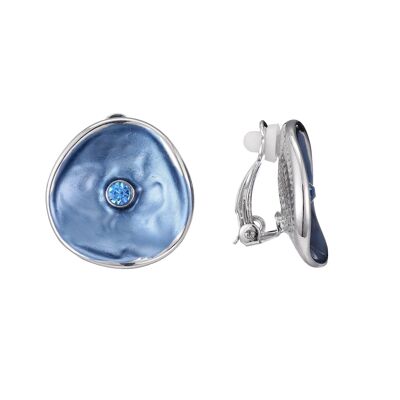 Fernande blue clip-on earring