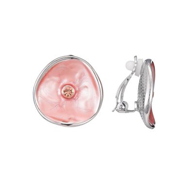 Fernande pink clip-on earring