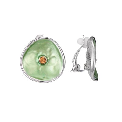 Fernande green clip-on earring