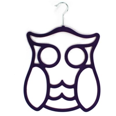 Scarf Hanger - Purple Owl