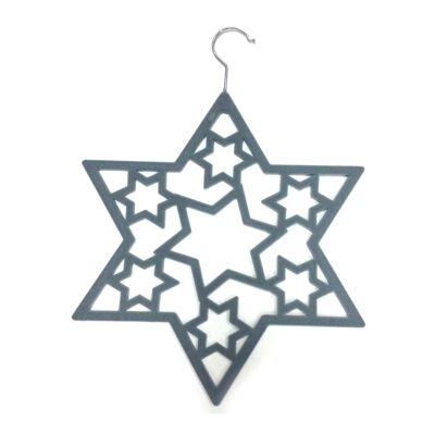 Scarf Hanger - Grey Star