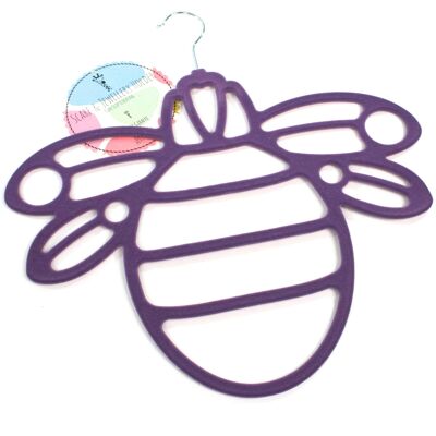 Scarf Hanger - Purple Bee