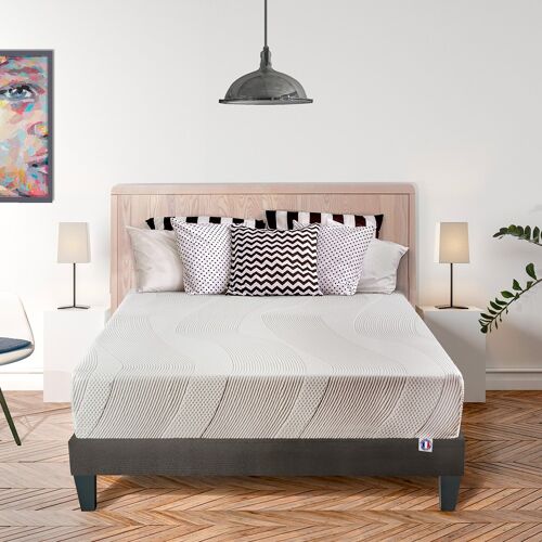 Matelas Paris 140x190 cm | Mousse à mémoire de forme | Soutien Ferme