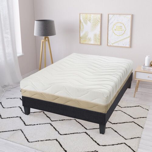 Matelas Leman 140x190 cm | Mousse HR Hypersoft | Soutien Mi-Ferme