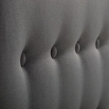 Tête de lit capitonnée Margot 90x60 cm | Coloris Gris anthracite 4