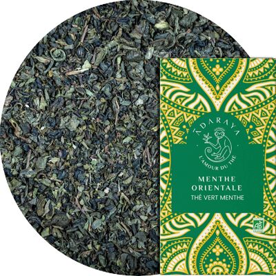 Organic Oriental Mint green tea 20 individual sachets