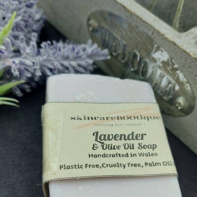 Natural Lavender Olive Oil Handmade Soap vegan friendly