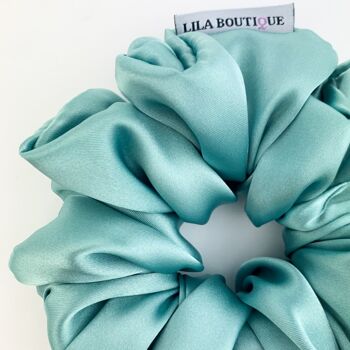 Chouchou Satin Menthe Lila 1