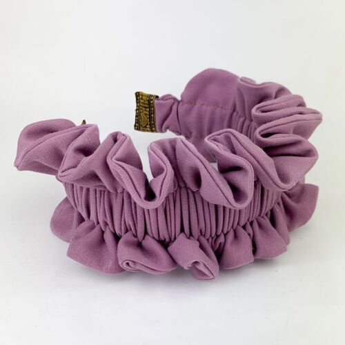 Lila Purple Ruffle Headband