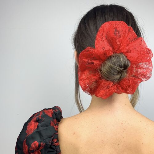 Lila Duchess Scrunchie