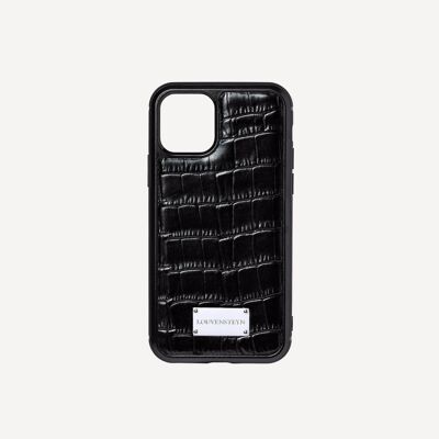 Noir croc iphone 11 pro case