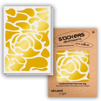 Sheets of reflective stickers format A5 Camo Gold