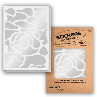 Sheets of reflective stickers format A5 Camo White