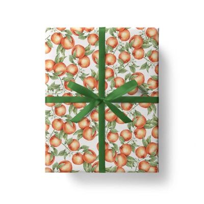 Papel de regalo - Naranjas