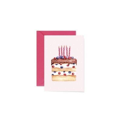 Greeting Card - Wild Berries Cake