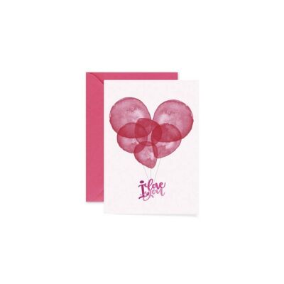 Greeting card - Love in Red