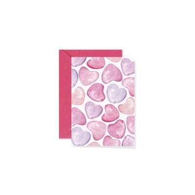 Greeting card - Hearts