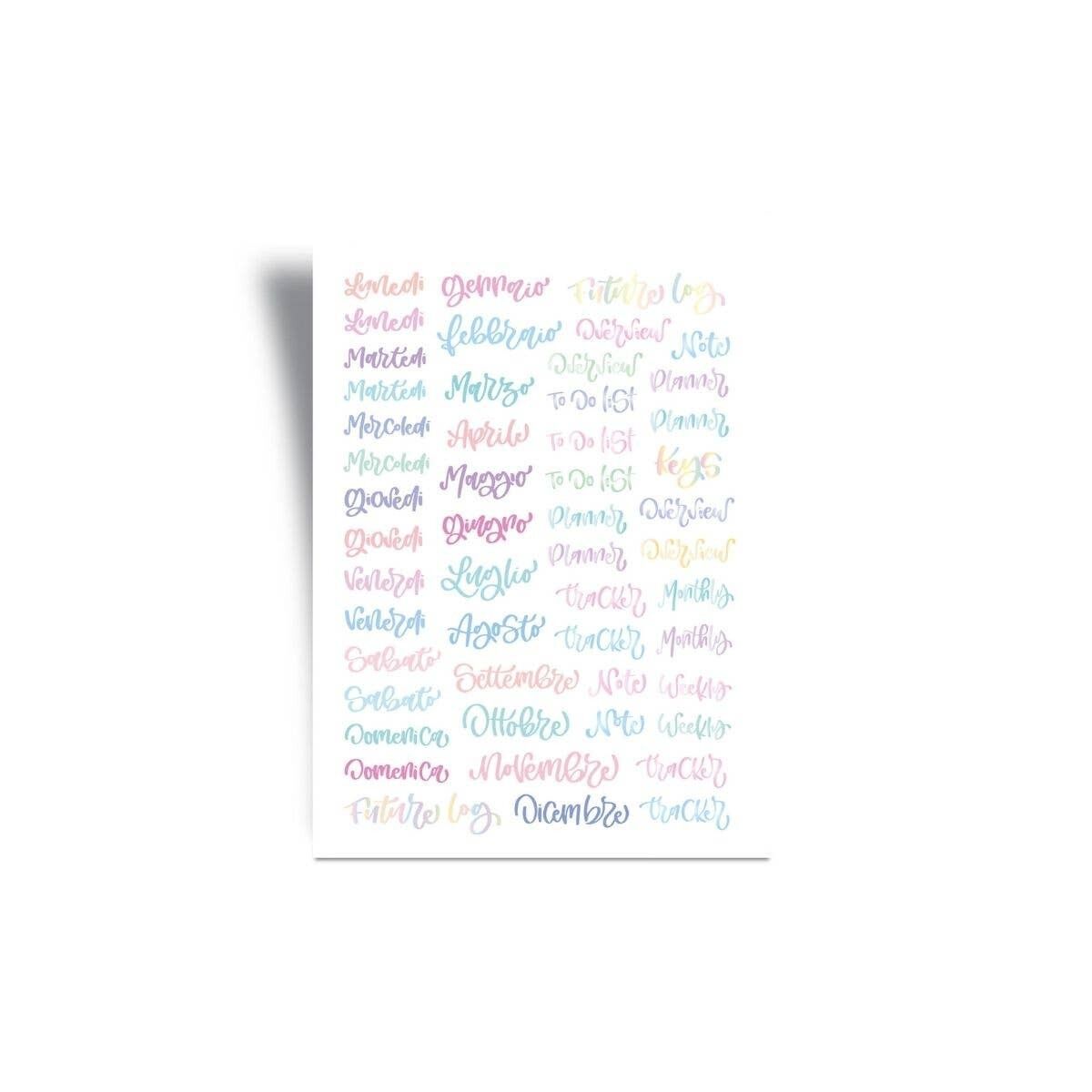 Stickers - Testi per Bullet Journal