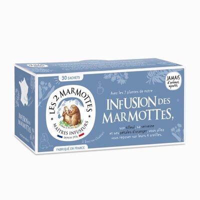 Infusion of Marmots linden leaf and verbena - Les 2 Marmottes