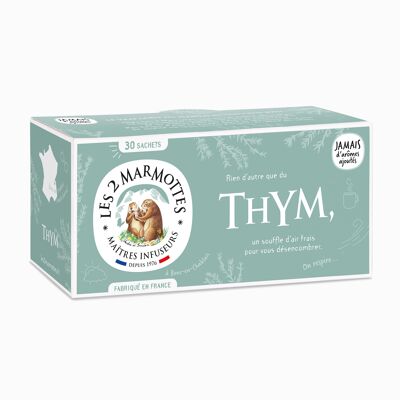 Thyme infusion - 100% thyme infusion and herbal tea to breathe better
